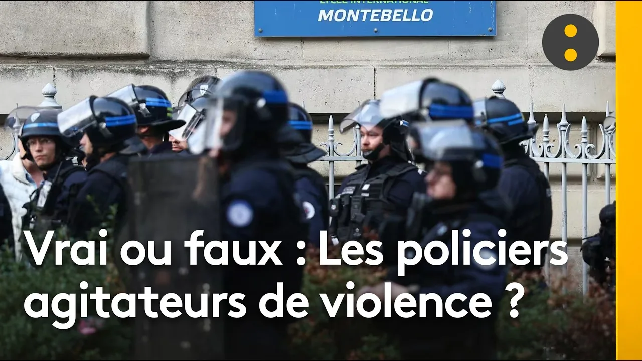 Vorschaubild des franceinfo-Beitrags über Polizisten in Zivil